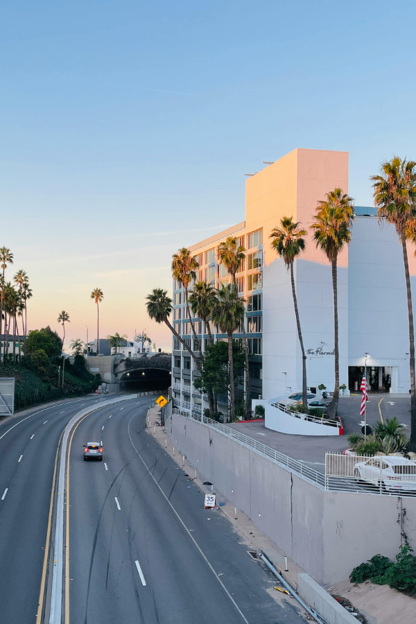 Driving in Santa Monica