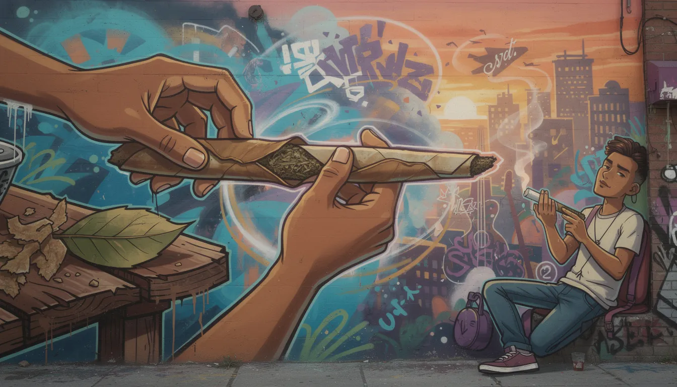 Schritt-für-Schritt-Anleitung zum Blunt drehen mit verschiedenen Materialien.