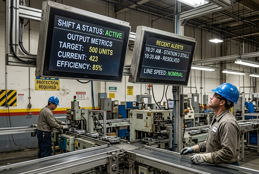 How to Improve Efficiency with Digital Production Displays? 5 digital production line display boards cost