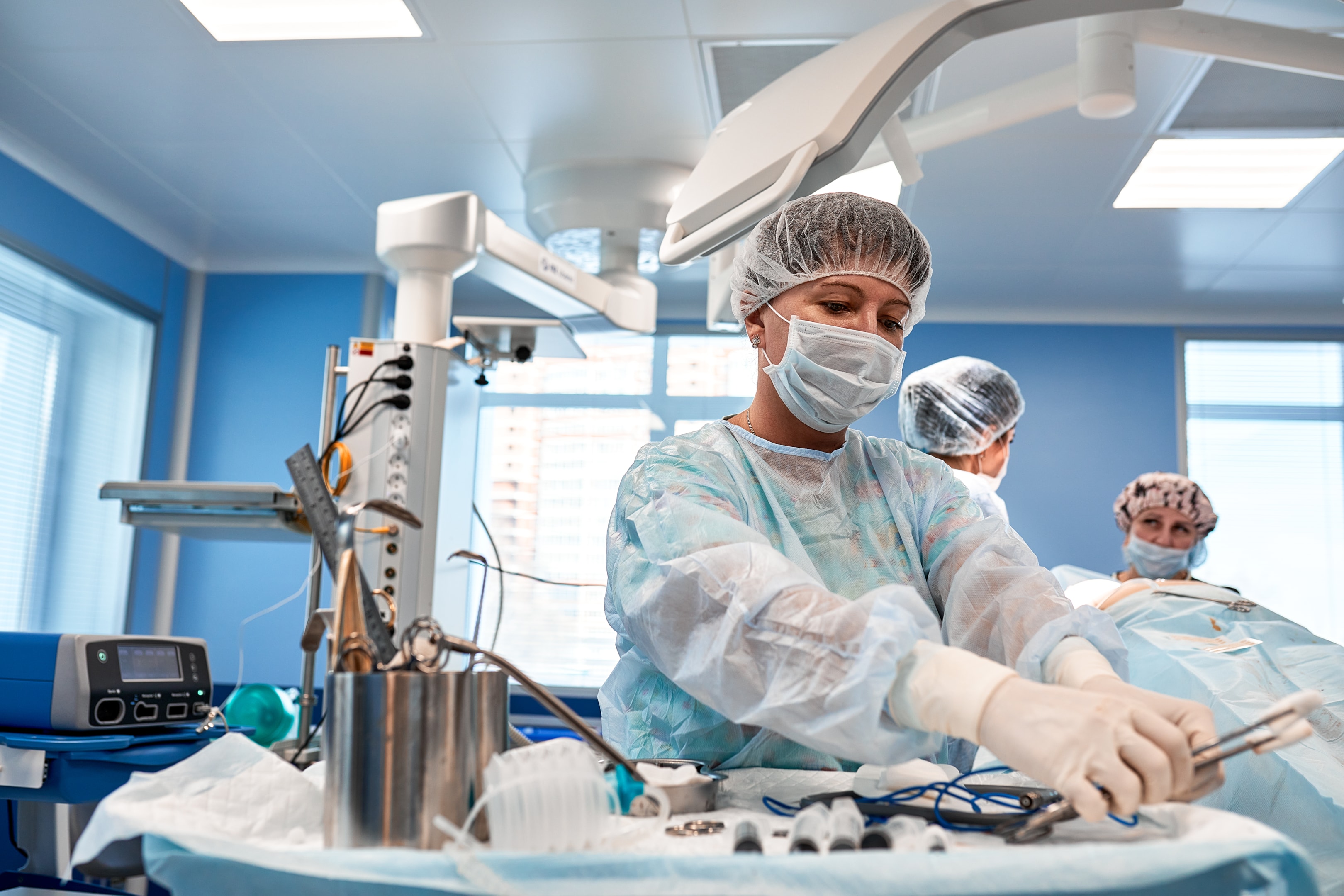 nurse during surgery