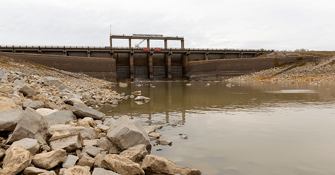 Kiewit Corporation's Construction of Levee and Box Culverts, $40.5 Million
