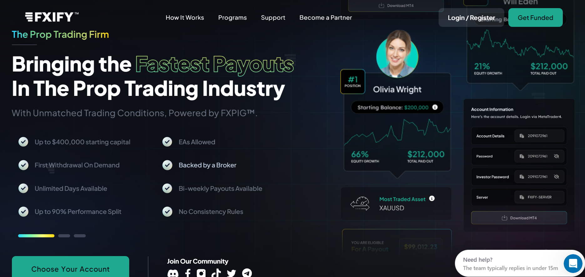 FXIFY Trading Platform and Interface