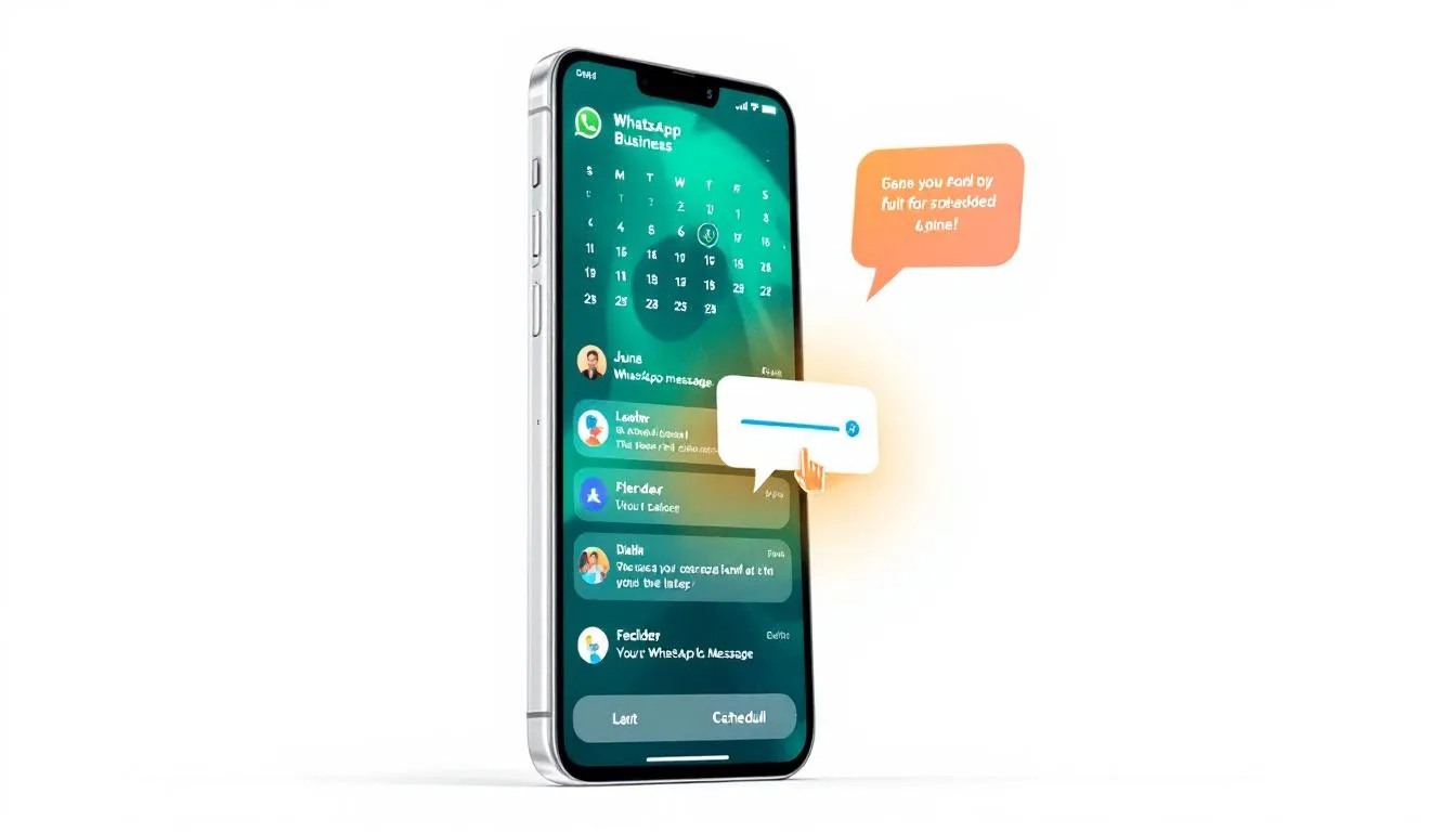 Uso de WhatsApp Business para programar mensajes.