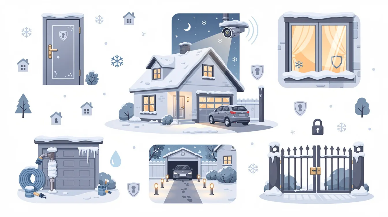 Winter security measures for homes.