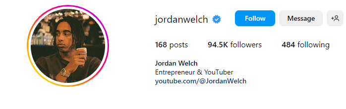 Jordan Welch Instagram.
