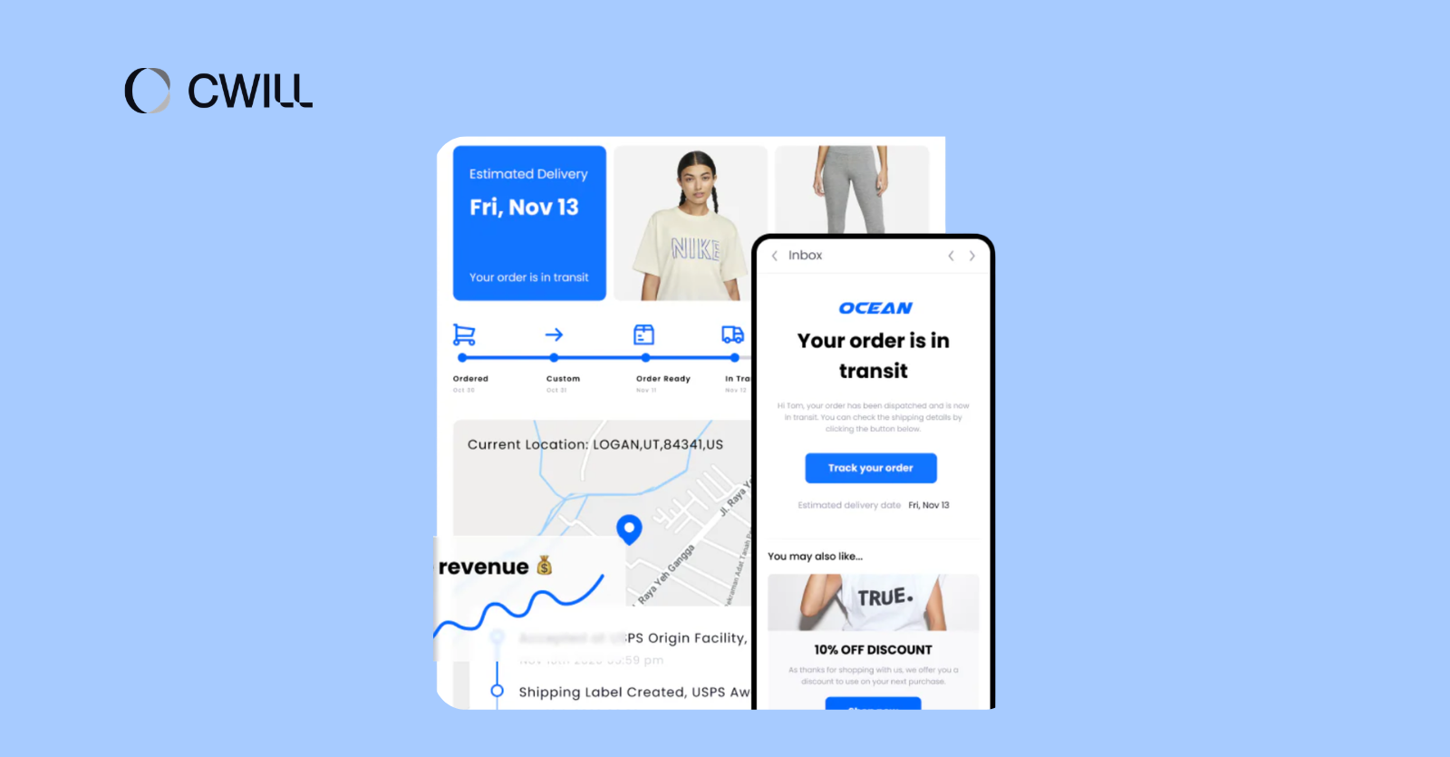 branded tracking page example