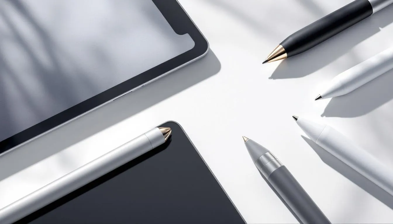 Digitale Stifte für iPads, einschließlich Apple Pencil und Logitech Crayon.