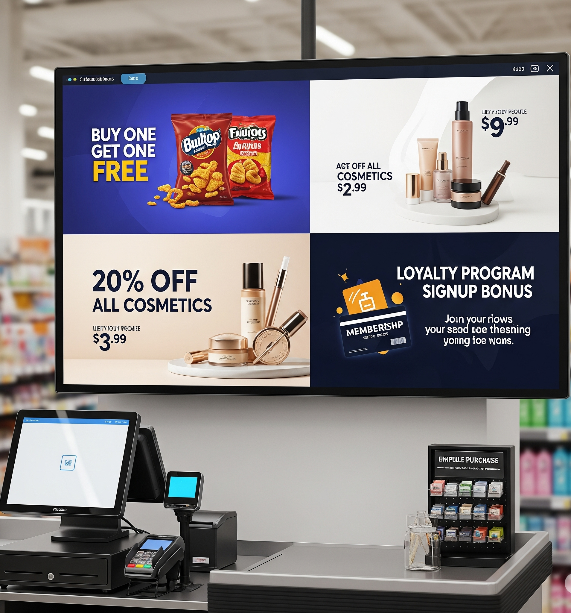 What Are the Top 9 Benefits of Digital Signage? 2 increase foot traffic and influence purchasing behavior engaging experience 0/1–3 informed decisions relevant information 0/1–2 media player 0/1–2 valuable information 0/1 interactive experiences 1/1–2 train stations