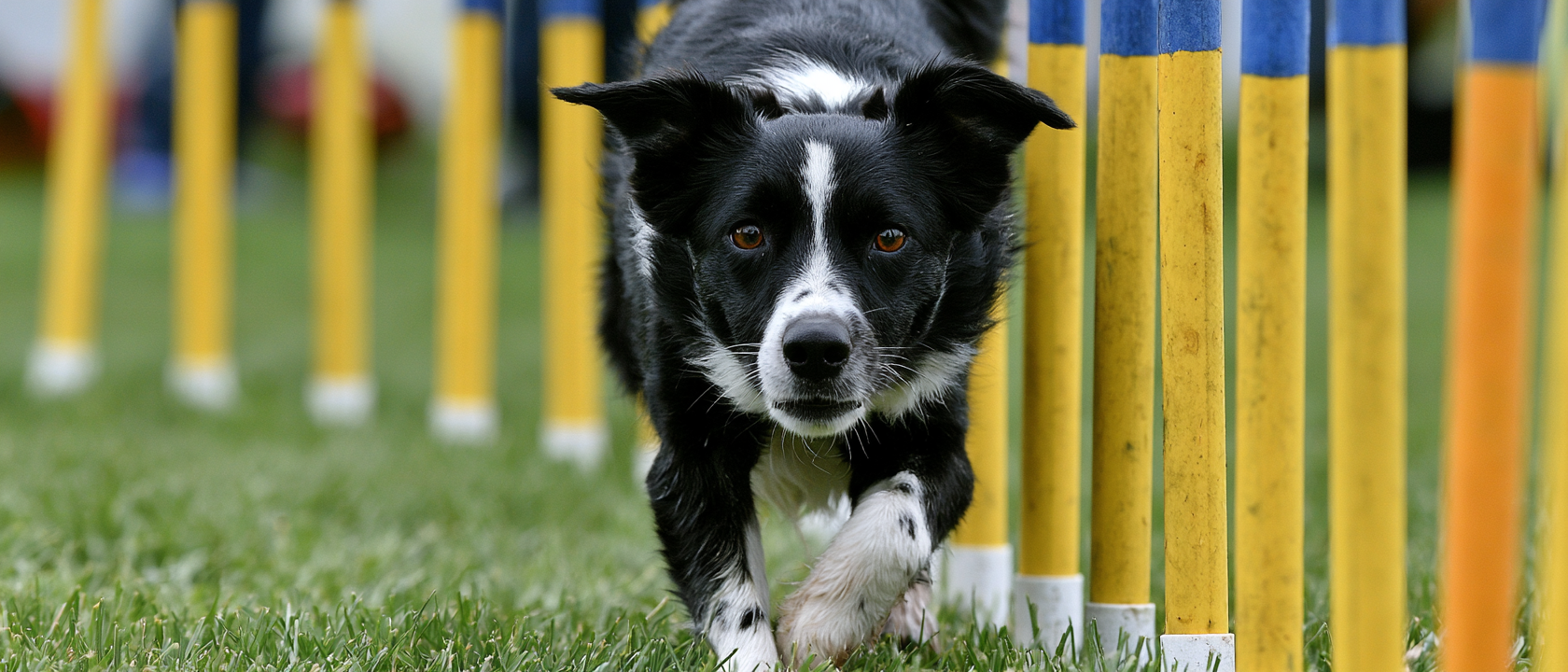 dog agility weave poles