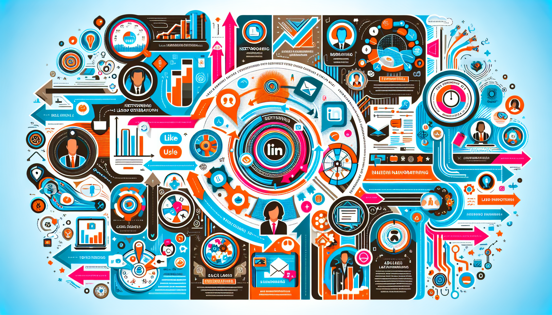 An infographic showing use cases for LinkedIn Premium and Sales Navigator.