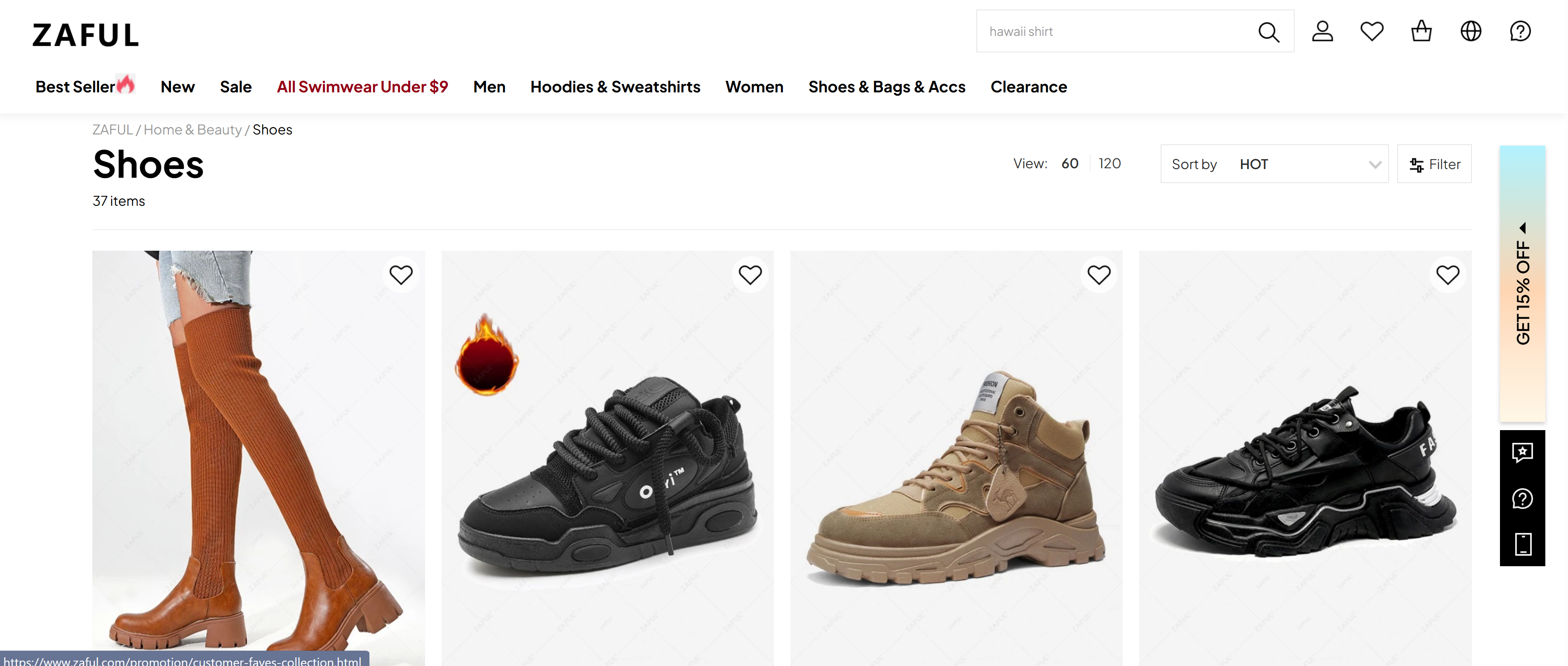 dropshipping shoes with sell the trend and zaful