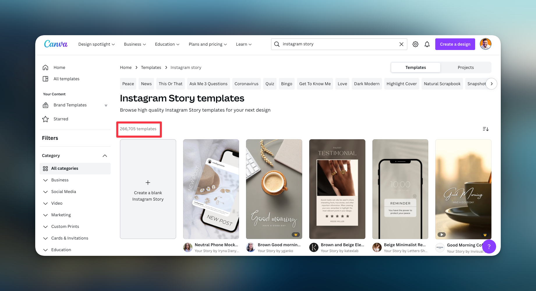Remote.tools shows to create Instagram stories with music on canva