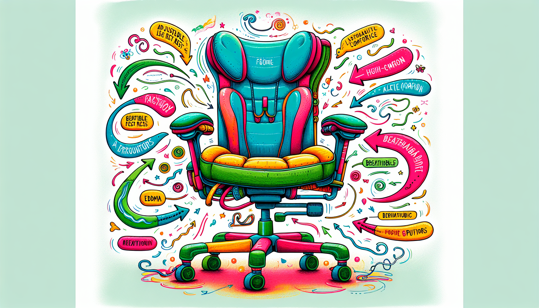 An illustration of key features to look for in the best chair for edema.