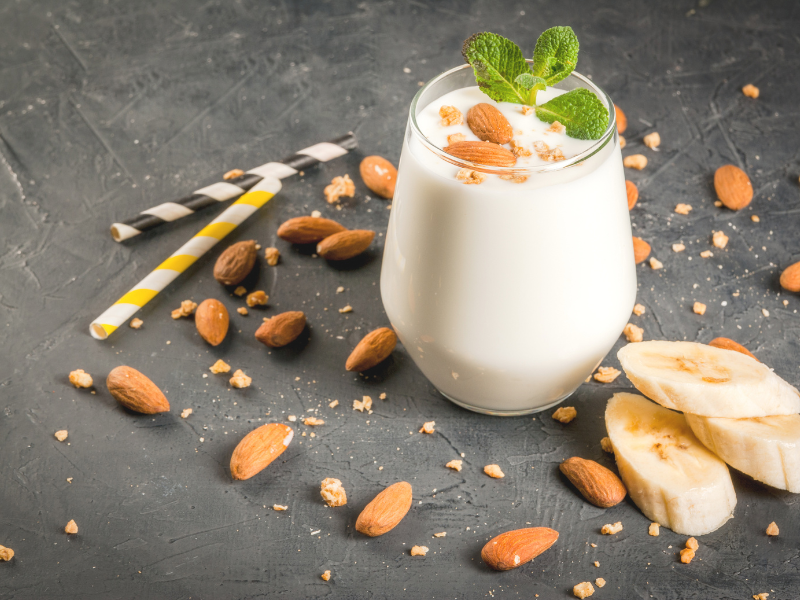 almond smoothie