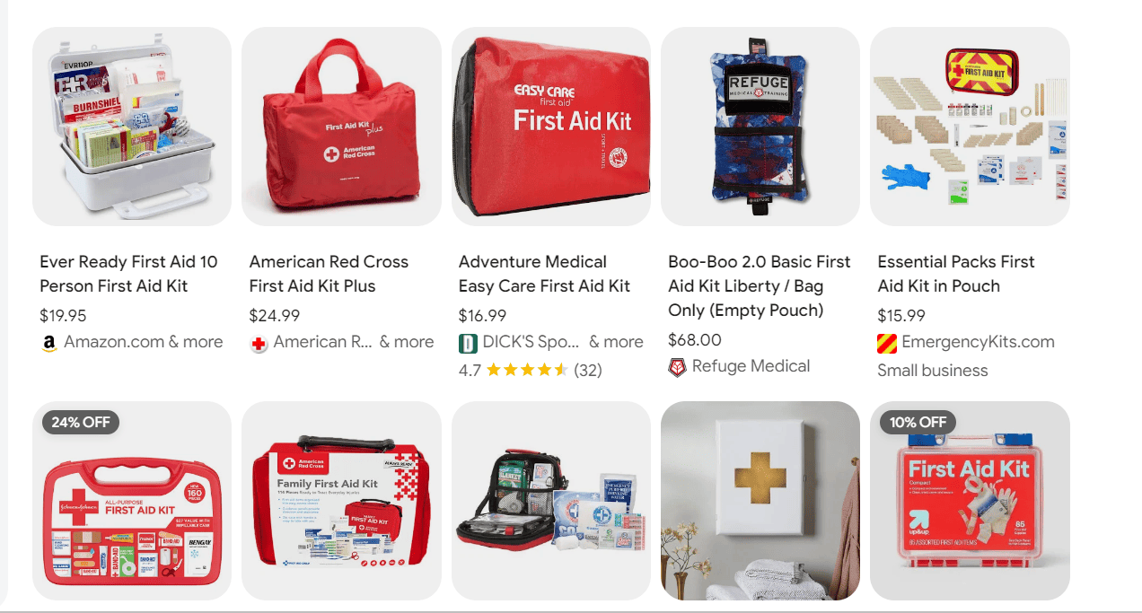 first aid kit