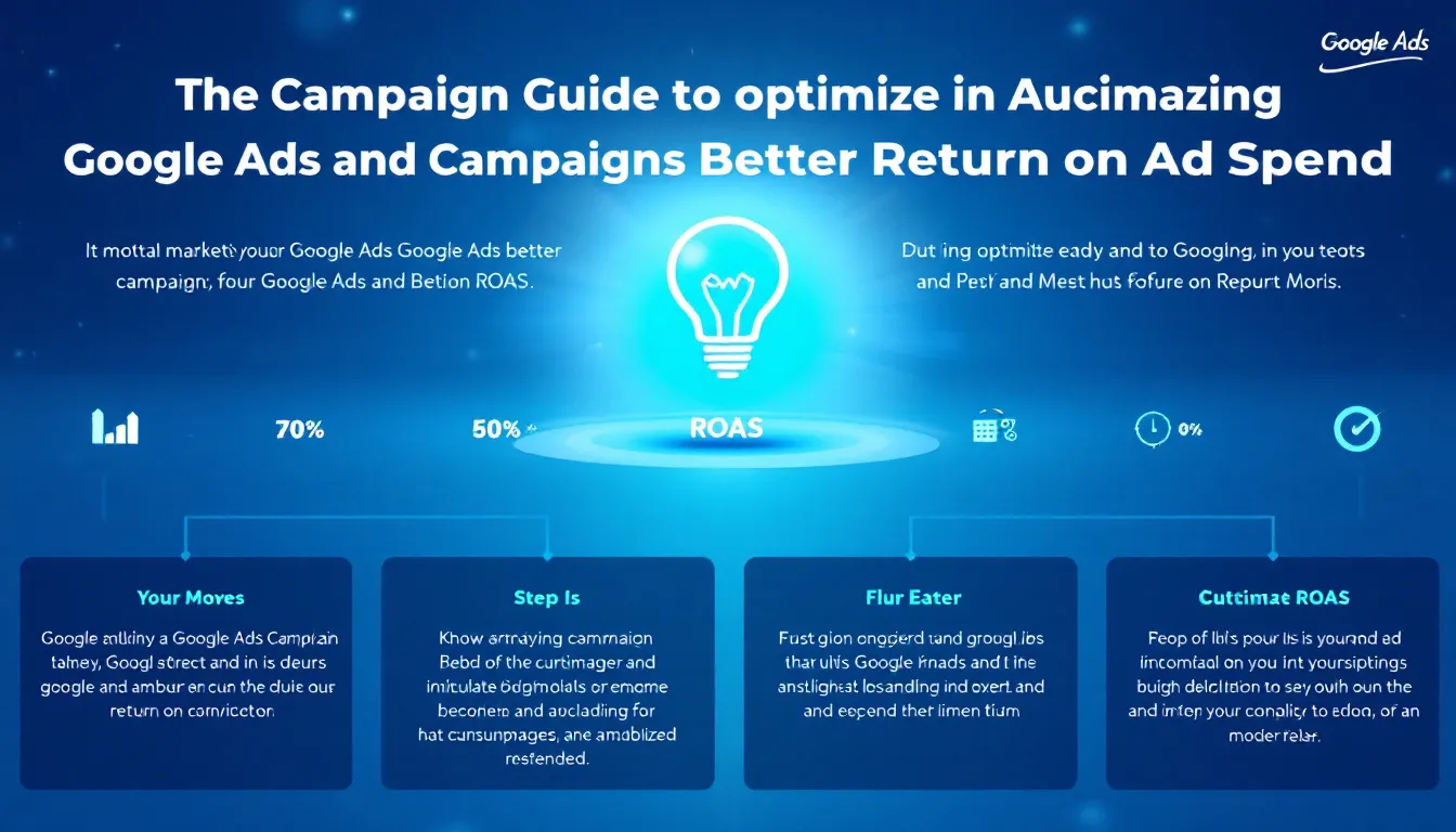 A visual guide to optimizing Google Ads campaigns for better ROAS.