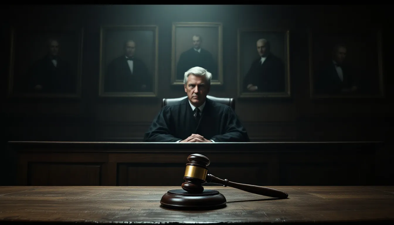 Presenting the final decree to the court with a judge's gavel in view.