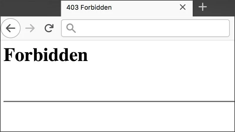 403 Forbidden Error Variations