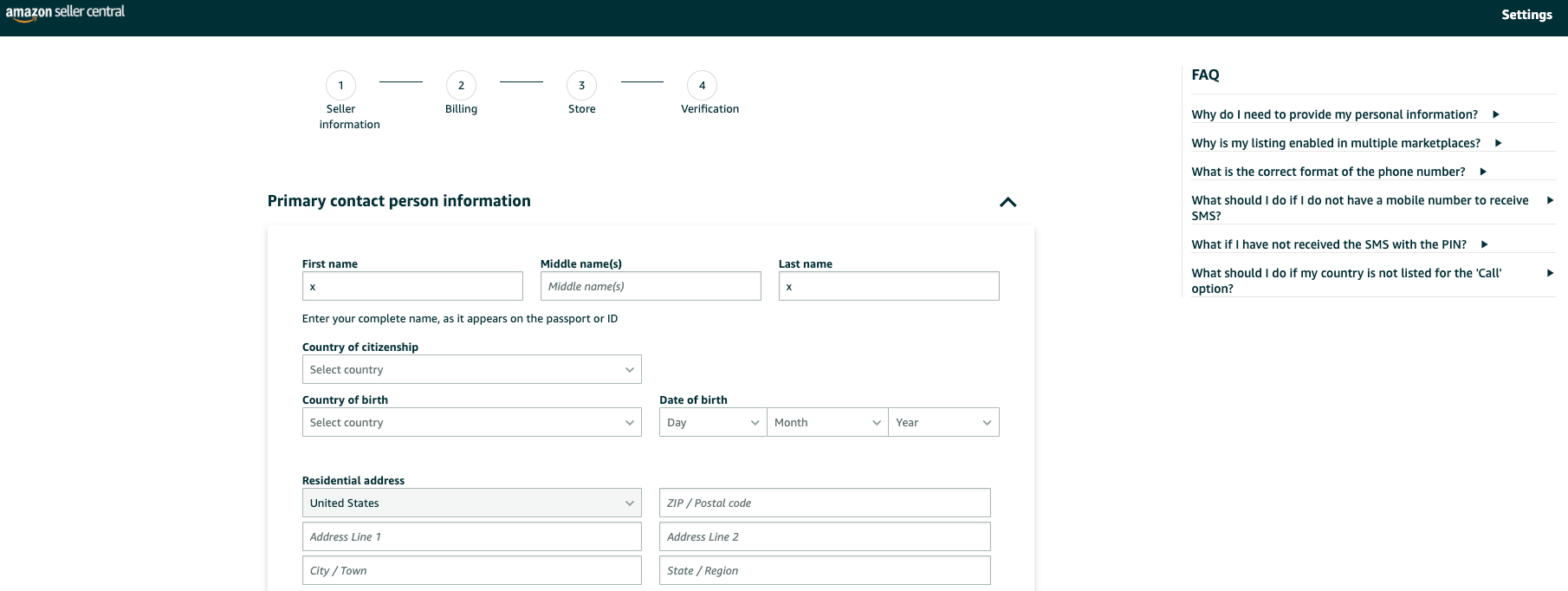 Documents Requirements to Create  Seller Central Account