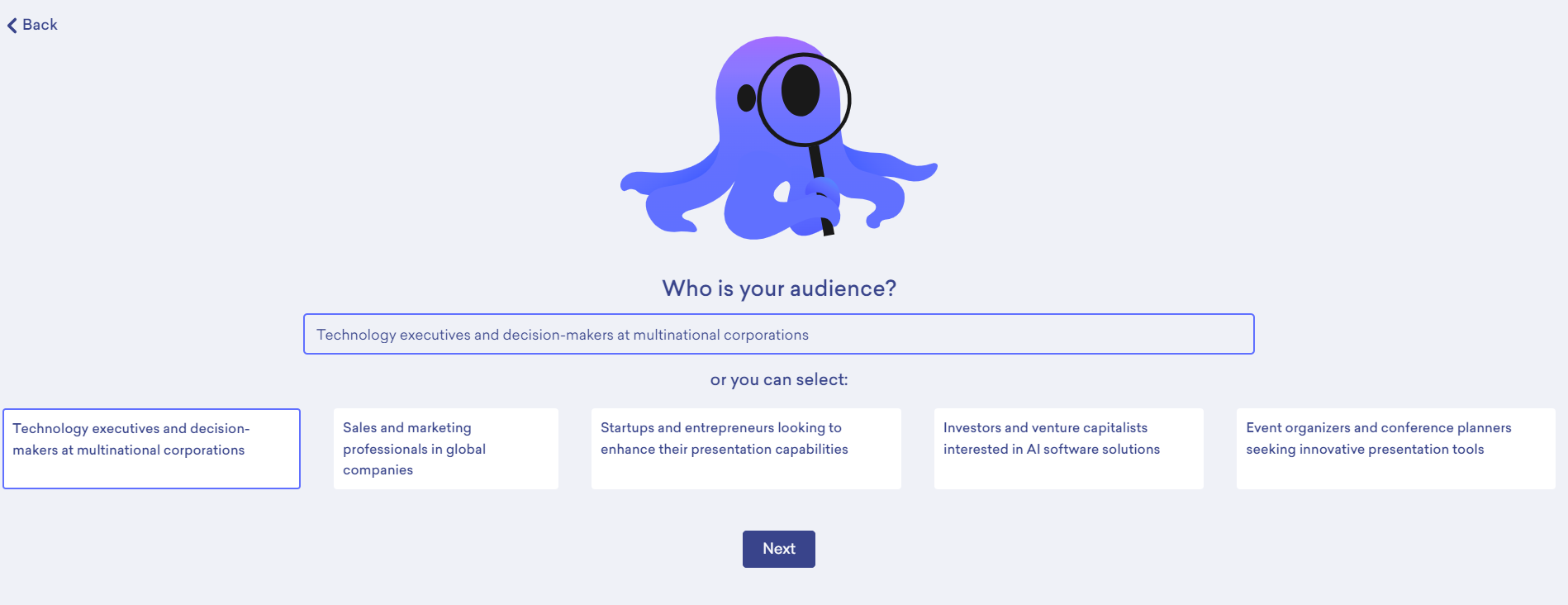 Image of audience screen