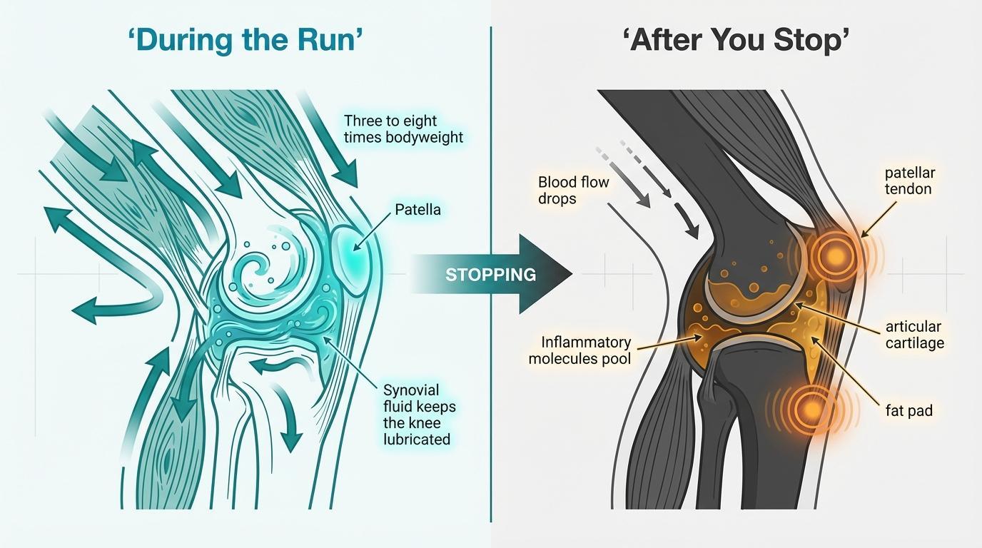 Why Your Knee Starts Hurting After a Run (Not During)