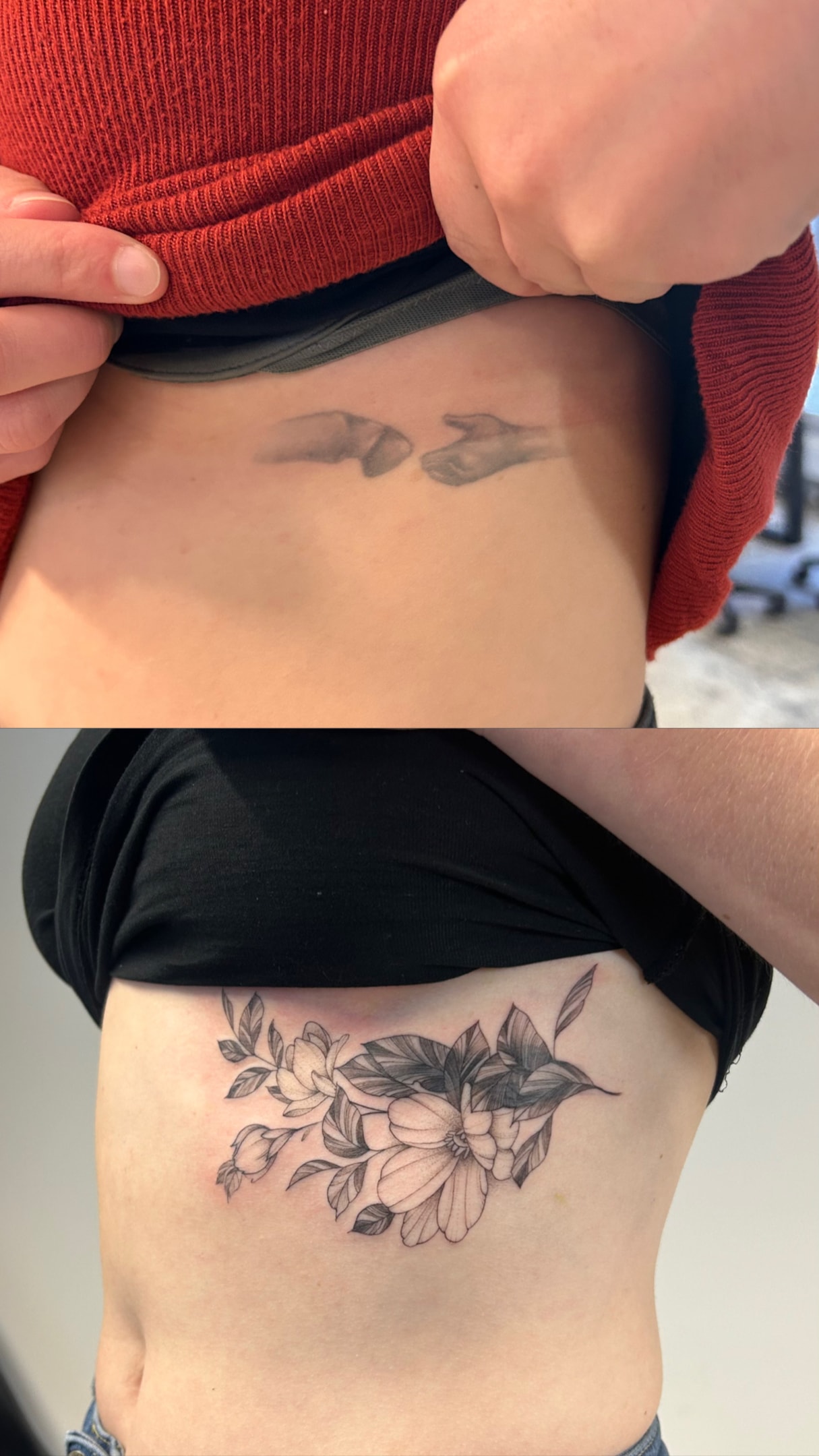 Hässliches Tattoo überstechen