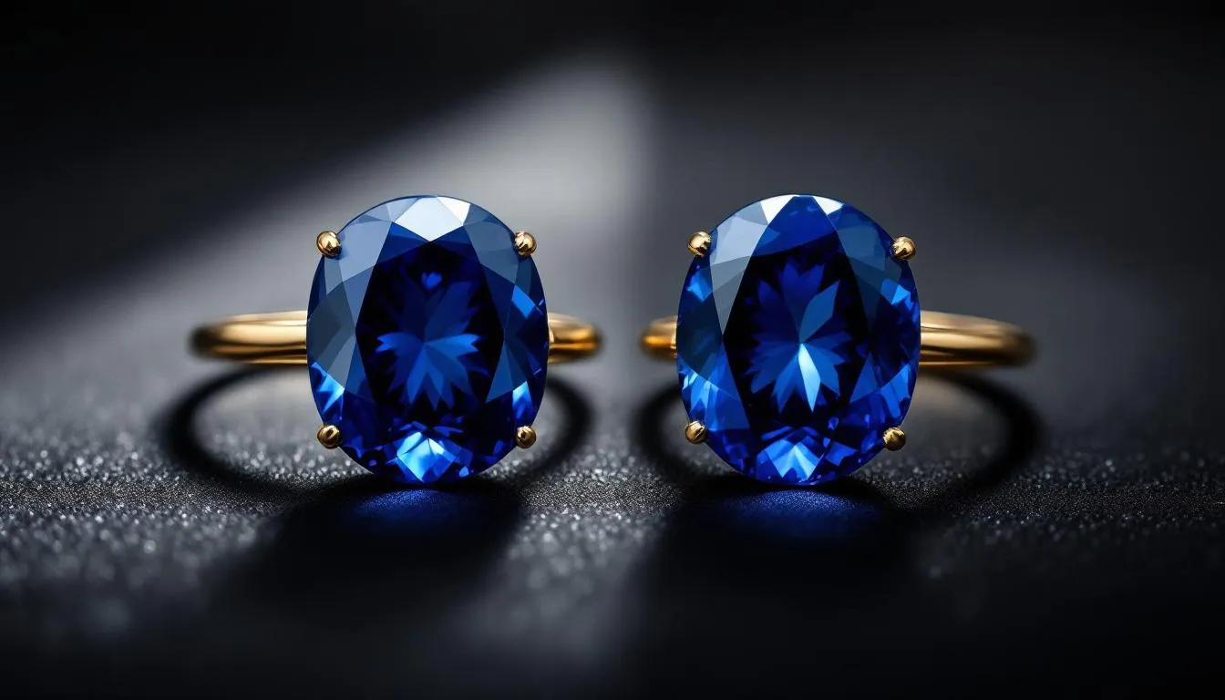 Comparison of natural and synthetic sapphires.