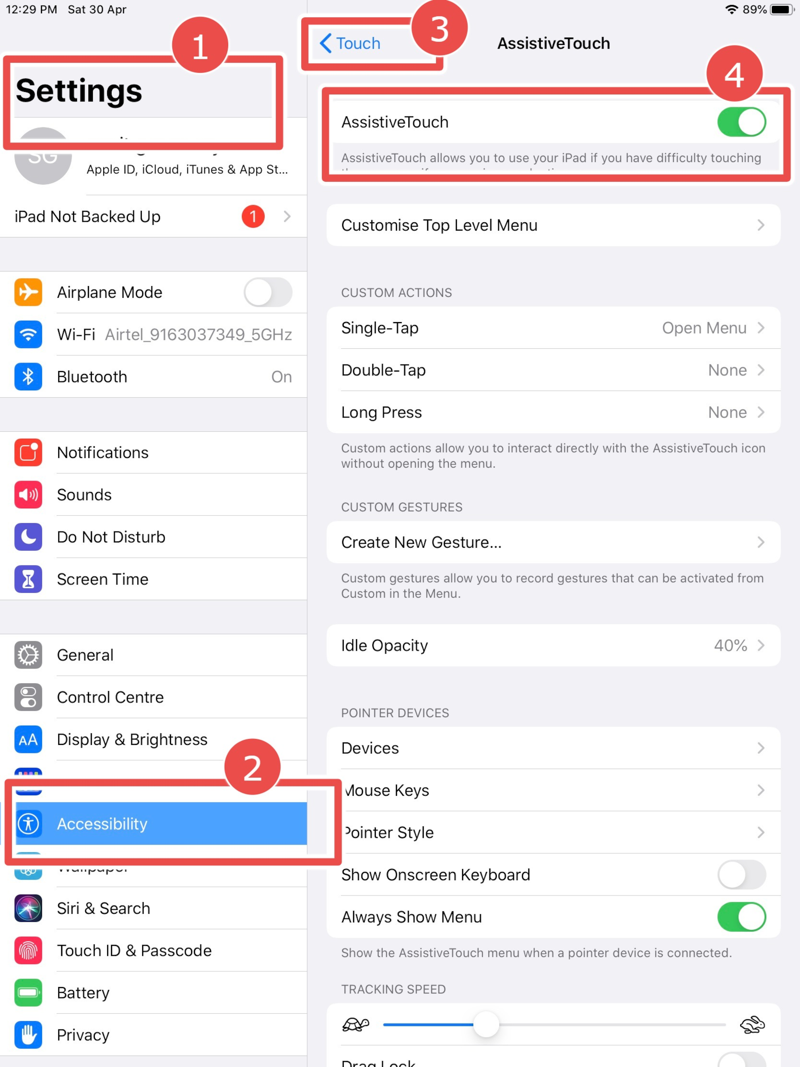 how to turn up volume on ipad settings accessibility