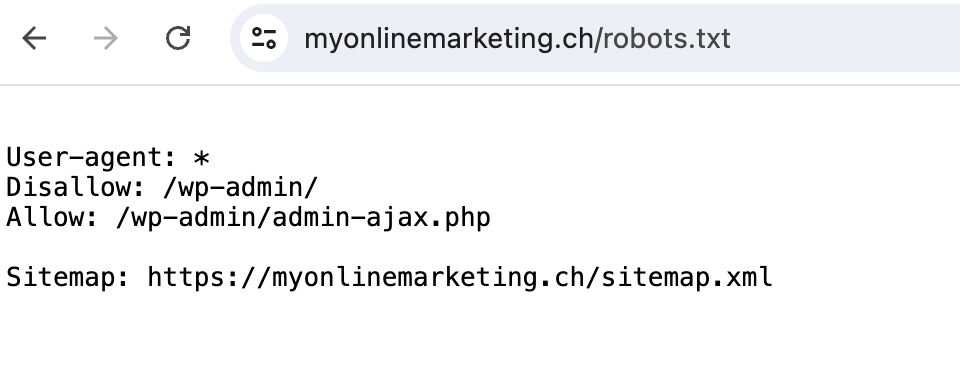 Beispiel für eine robots.txt Datei