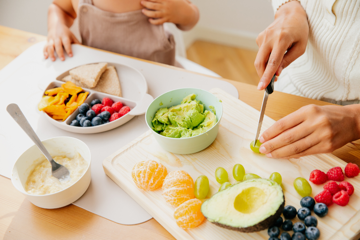 variety of baby food