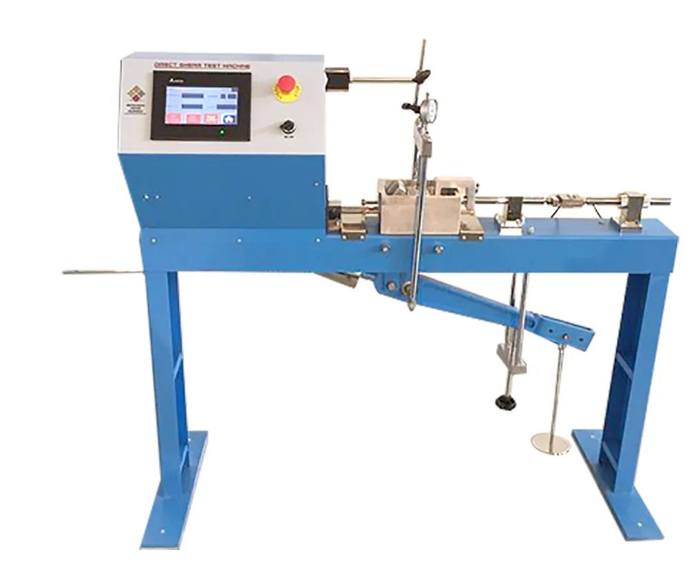 Direct shear test apparatus used for measuring soil shear strength