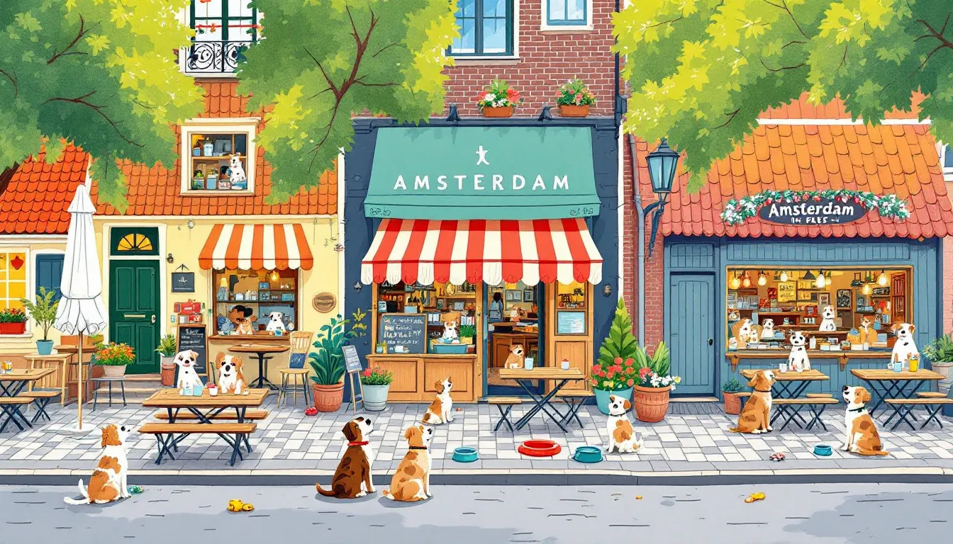A selection of dog-friendly spots for dining in Amsterdam.