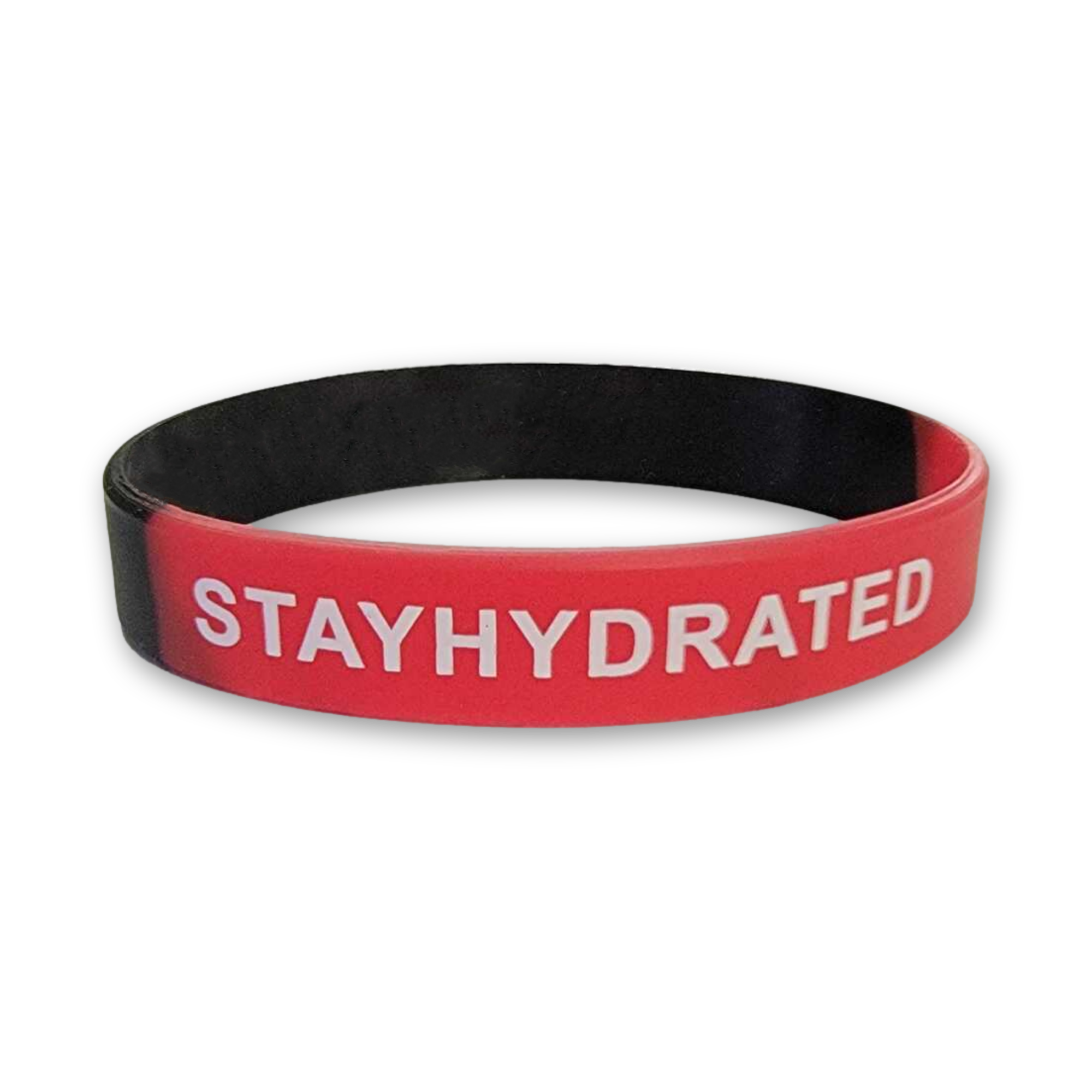 Stay Hydrated Red and Black Wristband
