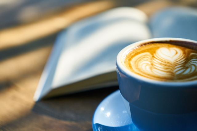 coffee, book, caffeine