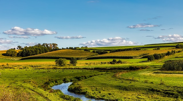 wisconsin, panorama, fields