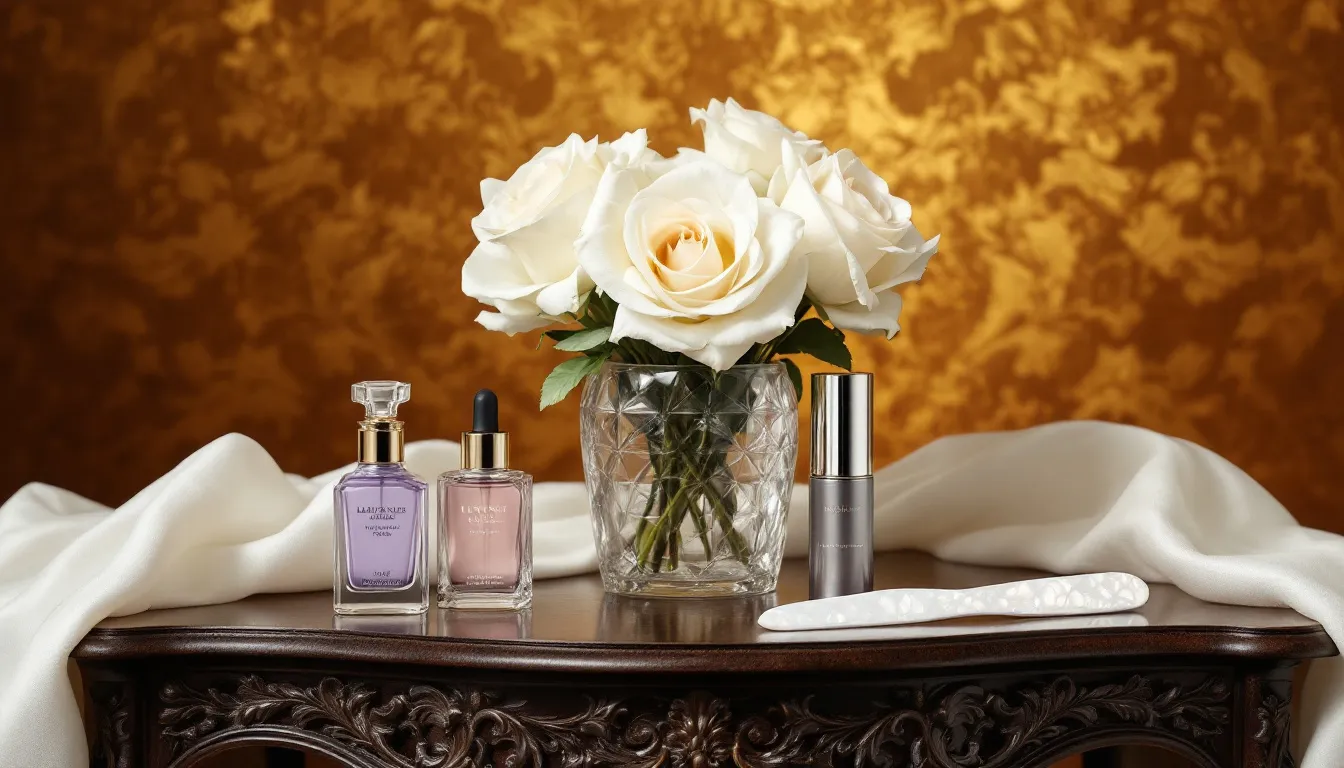 A collection of nail strengthening products arranged on a table.