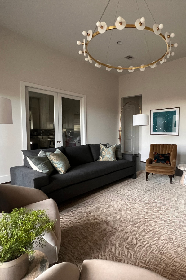 a living space designed by an interior design firm