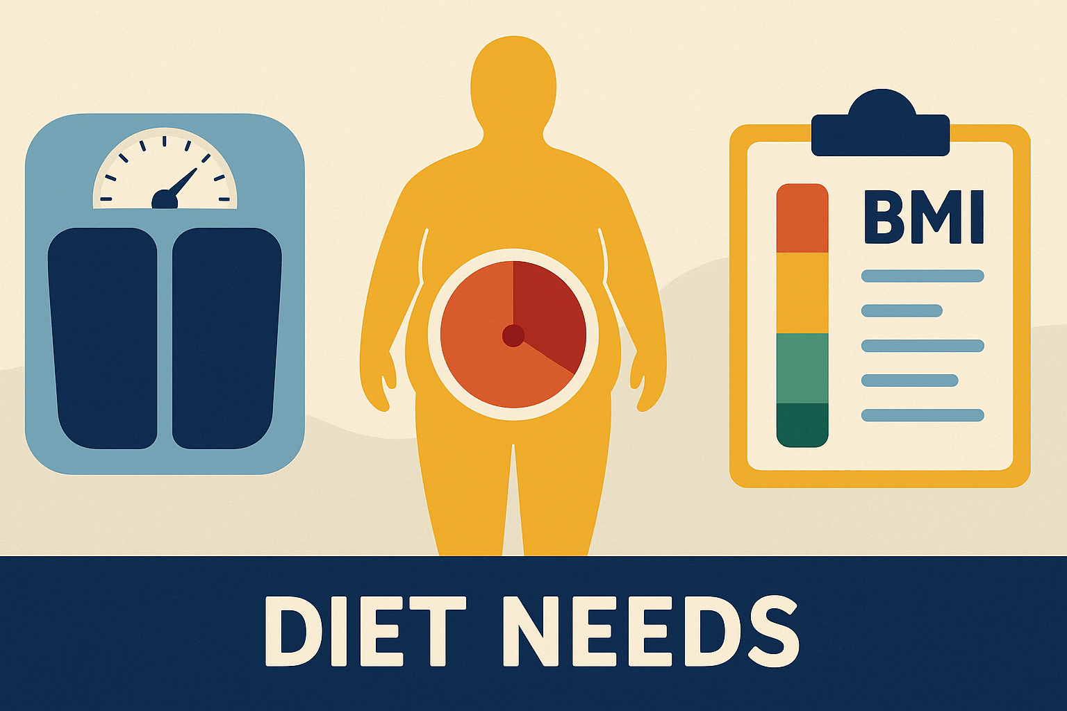 How body weight, body fat, and body mass index (BMI) influence diet needs