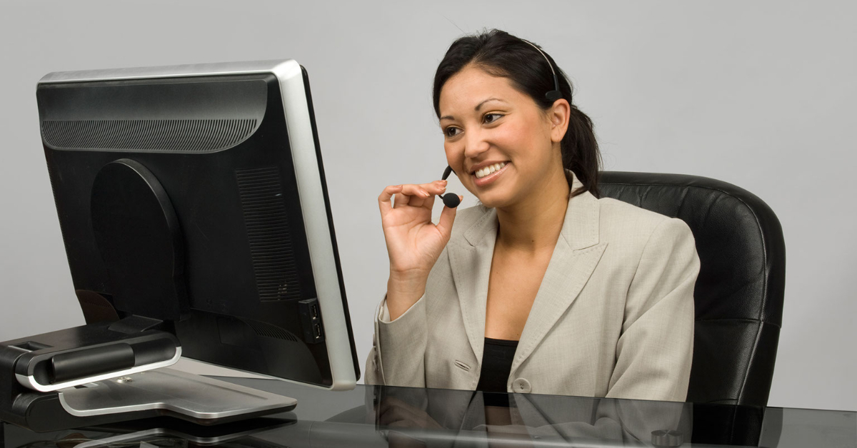 A person making a cold call on the phone
