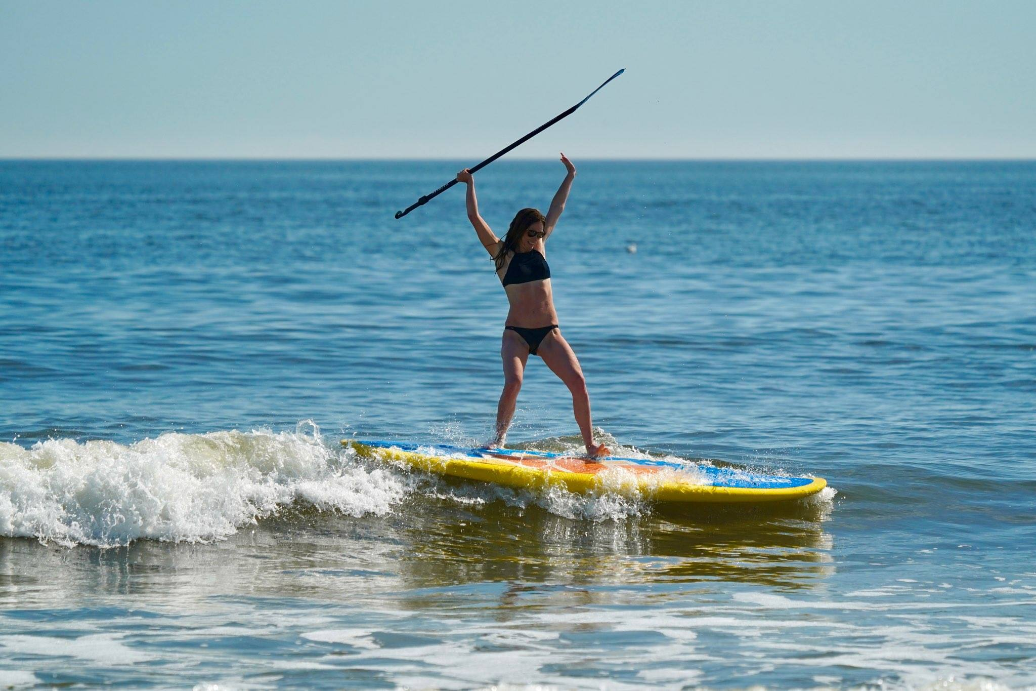ride lower on inflatable stand up paddle boards