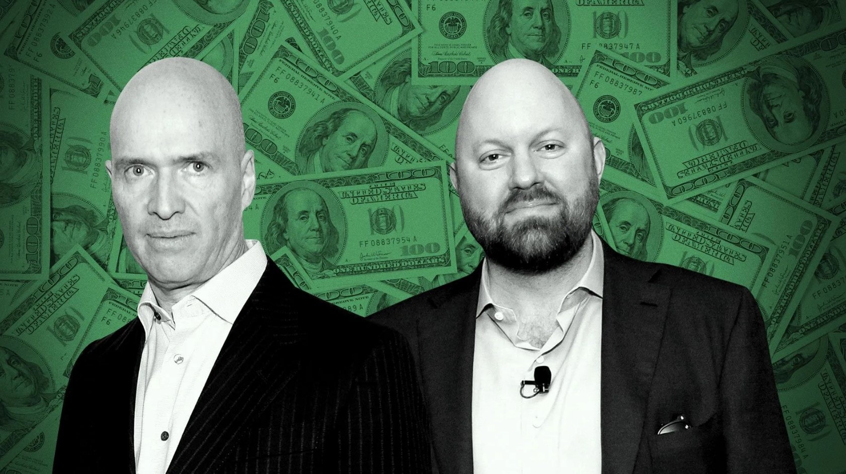 An image of the Founders of a16z, Marc Andreessen & Ben Horowitz. 