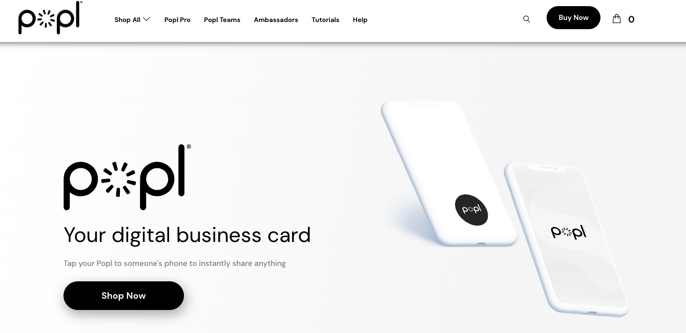 POPl Digital Business Card App 