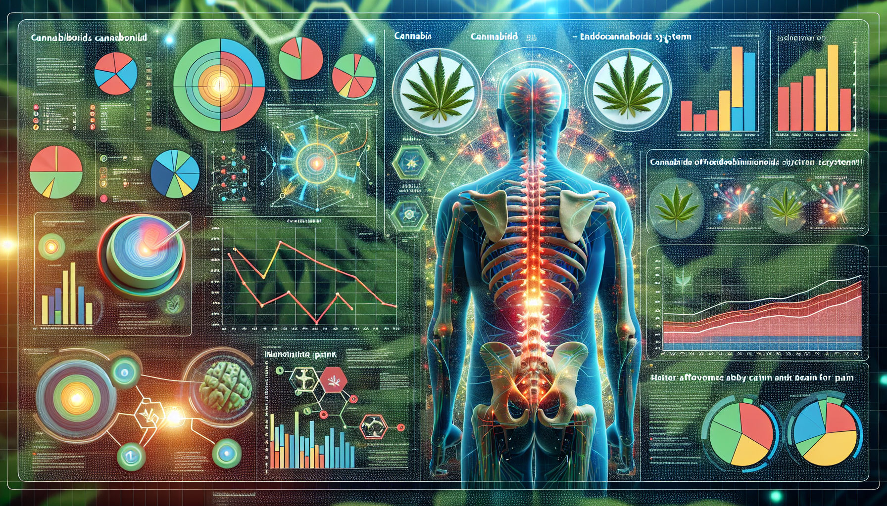 Grafik, die wissenschaftliche Studien zu Cannabis bei Rückenschmerzen darstellt.