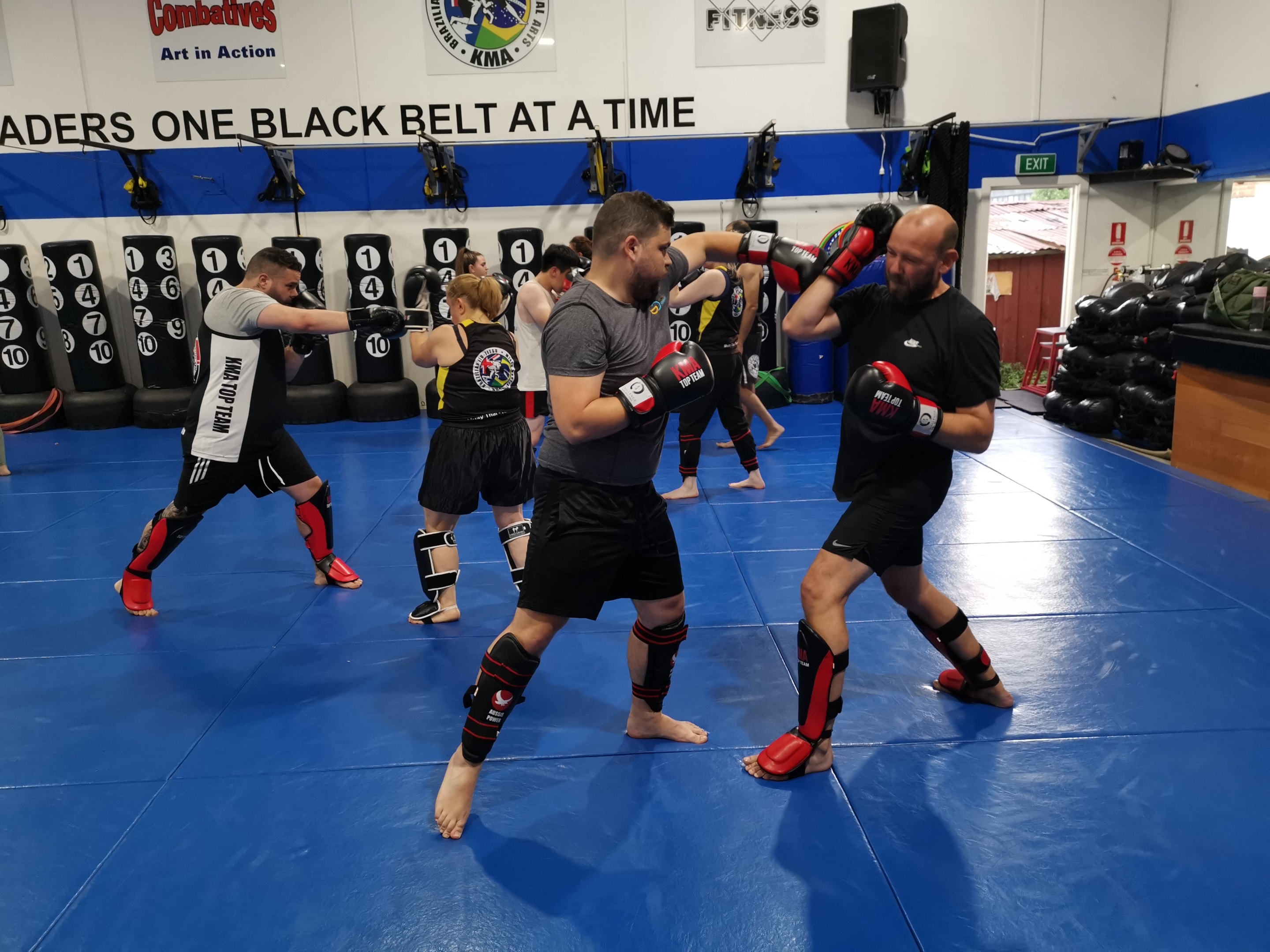 kickboxing is exhilarating with fast paced routines