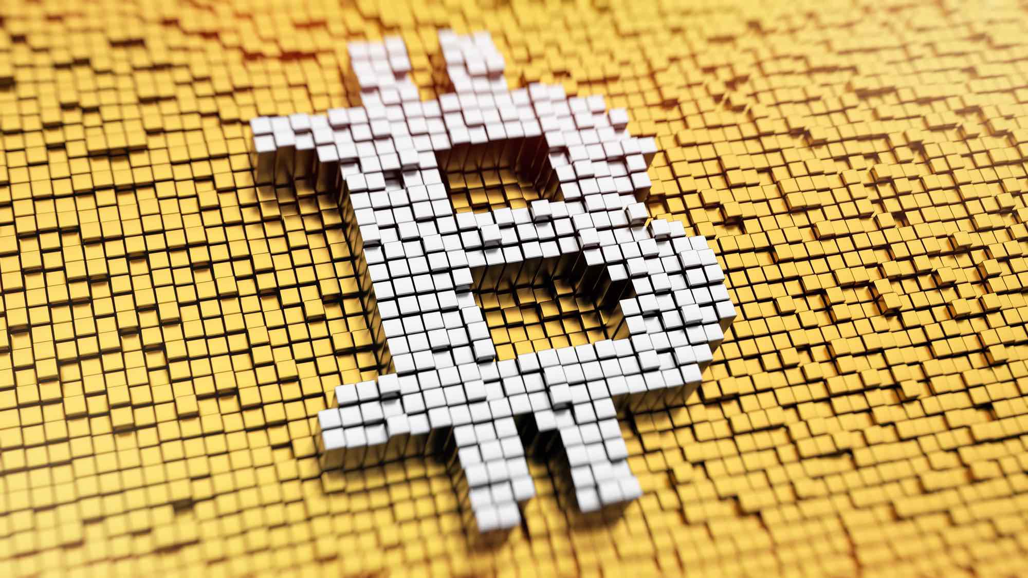 An illustration of an embedded Bitcoin logo. 