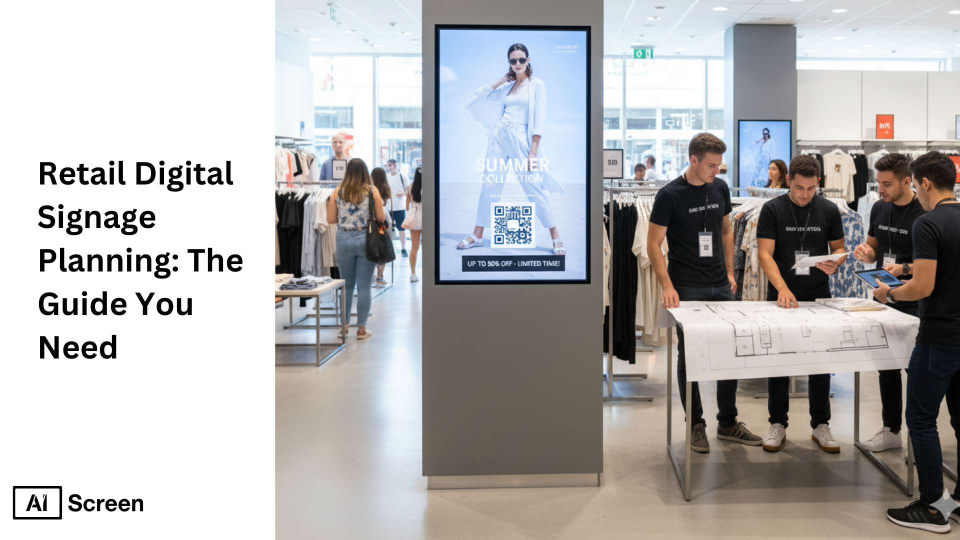 retail digital signage planning for stores