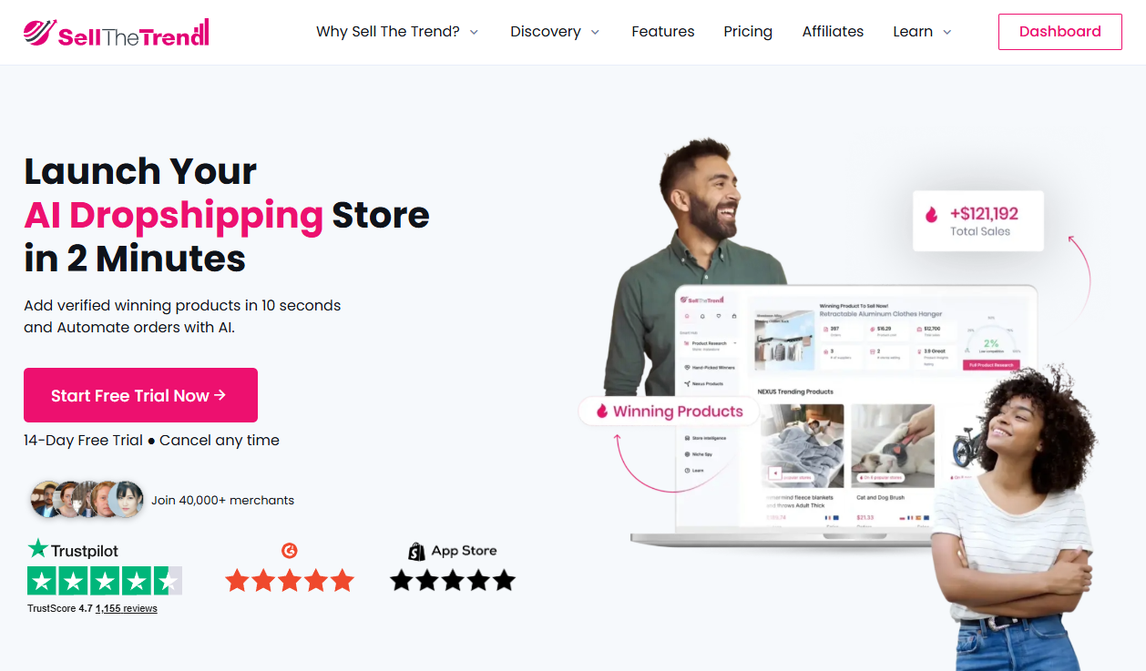 using sell the trend to dropship products like google pixel or another phone