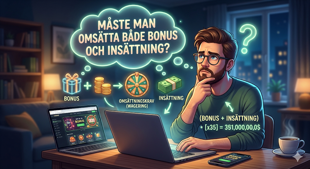 Måste man omsätta bonus och insättning – omsättningskrav casino bonus och hur mycket du måste spela igenom