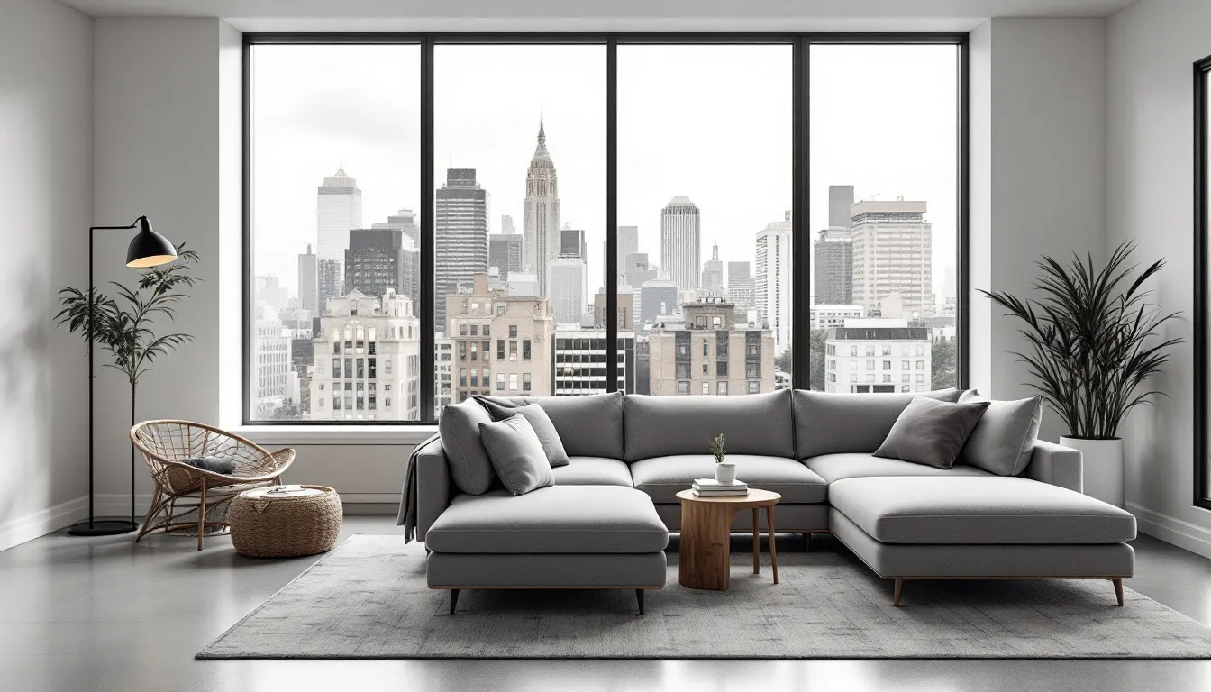 Een gemeubeld appartement dat te huur is.