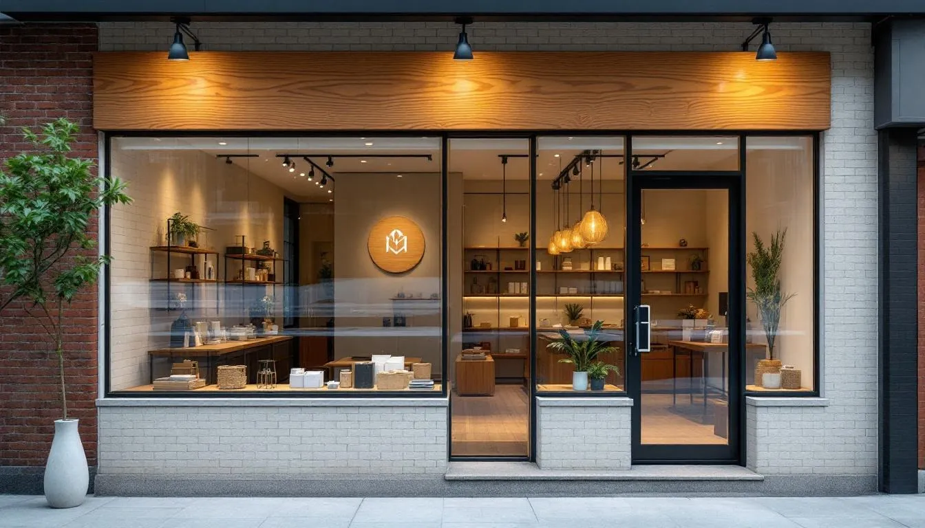 A small business storefront in New York, representing the search for businesses to buy.